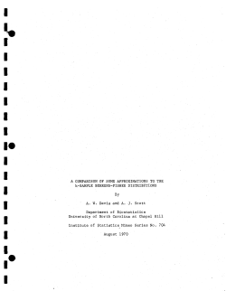 Davis, A.W. and Scott, A.J.; (1970)A comparison of some approximations to the k-sample Behrens-Fisher distributions."