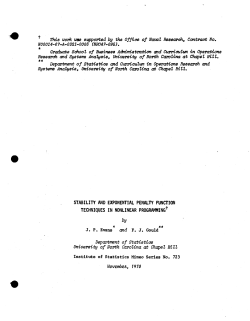Evans, J.P. and Gould, F.J.; (1970)Stability and exponential penalty function technique in non-linear programming."