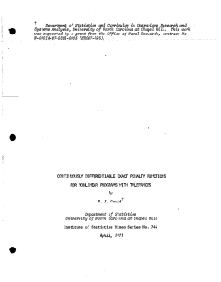 Gould, F.J.; (1971)Continuously differentiable exact penalty functions for non-linear program with tolerences."