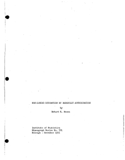 Mason, Rovert E.; (1971)Non-linear estimation by parabolic approximation." Thesis.