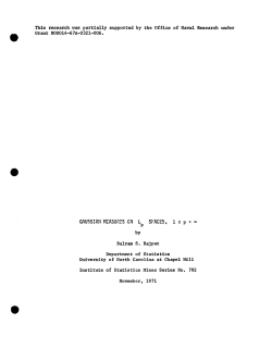 Rajput, B.S.; (1971)Gaussian measures on L p spaces."