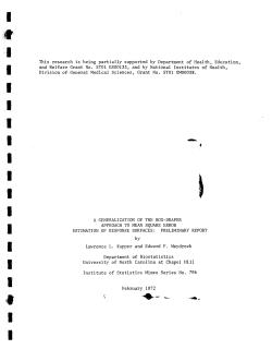 Cooper, L. and Edward Meydrech; (1972).A generalization of the Box-Draper approach to mean square error estimation of response surfaces: preliminary report."