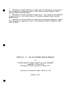 Qualls, C., Simons, G., and Watanabe, H.; (1972).A note on a 0-1 law for stationary Gaussian processes."