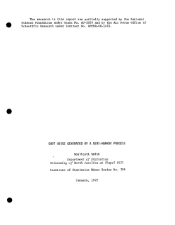 Smith, Wollcott; (1972)Shot noise generated by a semi-Markov process."