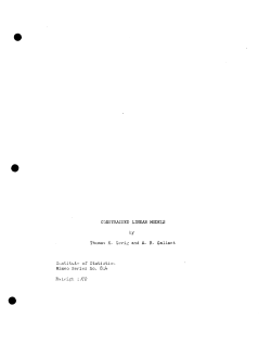 Gerig, T.M. and Gallant, A.R.; (1972)Constrained linear models."