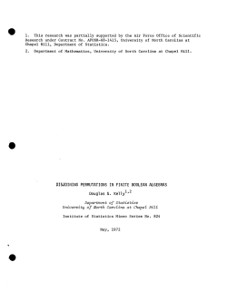 Kelly, D.G.; (1972)Disjoining permutations in finite Boolian algebras."