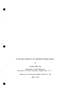 Sen, P.K.; (1973)On unbiased estimation for randomized response model."