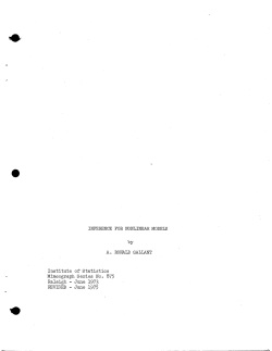 Gallant, A.R.; (1975)Inference for Non-linear models."