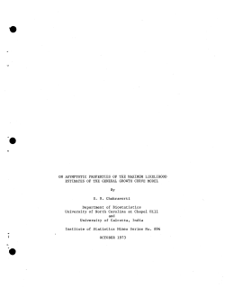 Chakravorti, S.A.; (1973)On asymptotic properties of the maximum likelihood estimates of the general growth curve model."