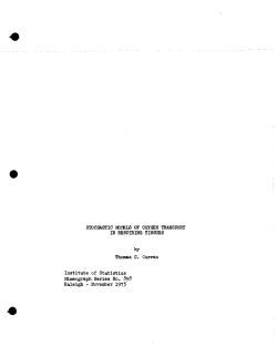 Curran, T.; (1973)Stochastic models of oxygen transport in respiring tissues."