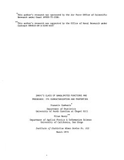Cambanis, S. and Masry, Elias; (1974)Zakai's class of bandlimited functions and processes: Its characterzation and properties."