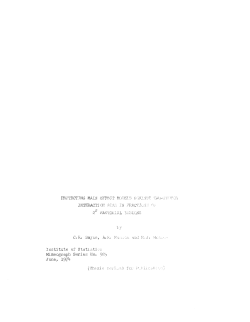 Bayne, C.K., Manson, A.R., and Monroe, R.J.; (1974)Protecting main effect models against two-factor interaction bias in fraction of second factorial design." (Thesis revised for publication.)