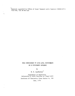 Leadbetter, M.R.; (1974).Weak convergence of high level exceedances by a stationary sequence."