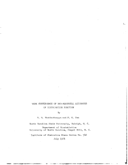 Bhattacharyya, B.B. and P.K. Sen; (1974).Weak convergence of Rao-Blackwell estimator of distribution function."