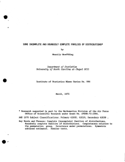 Hoeffding, W.; (1975)Some incomplete and boundedly complete families of distributions."