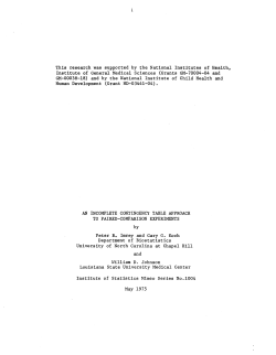 Imrey, P.B. and Koch, G.G.; (1975)An incomplete contingency table approach to paired-comparison experiments."