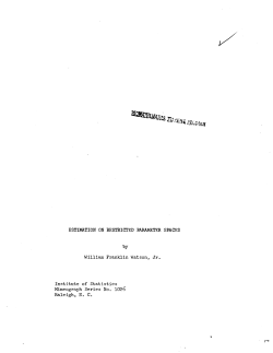 Smith, W.L.; (1975)On the asymptotic behavior of certain sums of probabilities."