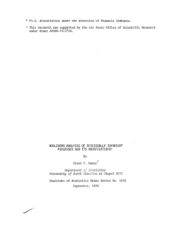 Huang, Steel T.; (1975)Nonlinear analysis of spherically invariant processes and its ramifications."