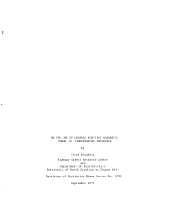 Hochberg, Yosef; (1975). "On the use of general positive quadratic forms in simultaneous inference."
