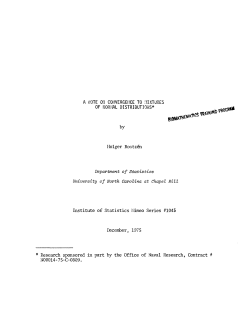 Rootzen, H.; (1975).A note on convergence to mixtures of normal distributions."