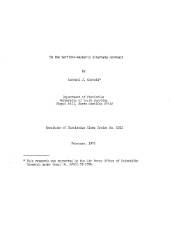 Carroll, Raymond J.; (1976).On the Serfling-Wackerly alternate approach." with batch arrivals."