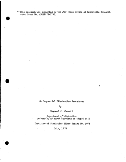 Carroll, Raymond J.; (1976)On sequential elimination procedures."