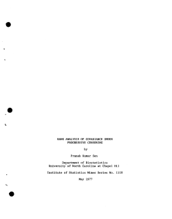 Sen, P.K.; (1977)Rank Analysis of Covariance Under Progressive Censoring."