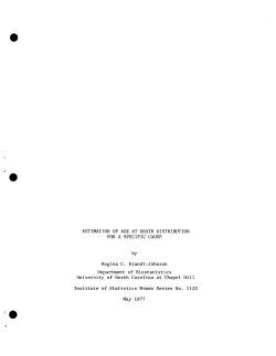 Elandt-Johnson, R.C.; (1977)Estimation of Age at Death Distribution for A Specific Cause."
