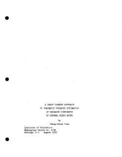 Yuan, Cheng-Hsuan; (1977).A Least Squares Approach to Quadratic Unbiased Estimation of Variance Components in General Mixed Model."