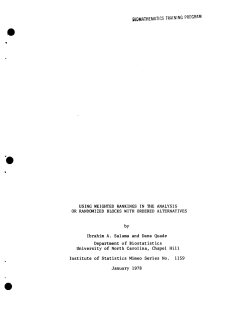 Salama, I.A. and Quade, D.; (1978)Using Weighted Rankings in the Analysis or Randomized Blocks with Ordered Alternatives."
