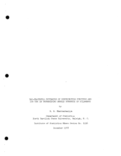 Bhattacharyya, B.B.; (1978)RAO-Blackwell Estimator of Distribution Function and Its Use in Determining Bundle Strength of Filaments."