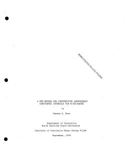 Boos, Dennis D.; (1978)A New Method for Constructing Approximate Confidence Intervals for M-Estimates."