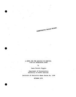 Higgins, J. E.; (1978A Model for the Anlaysis of Survival with an Intervening Event."