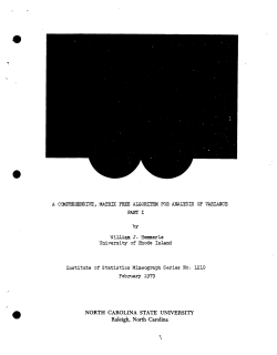 Hemmerle, W.J.; (1979)A Comprehensive,Matrix Free Algorithm for Analysis."