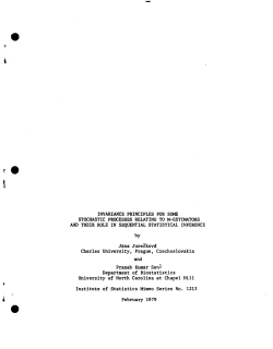 Jureckova, J. and Sen, P.K.; (1979)Invariance Principles for Some Stochastic Processes Relating to M-Estimators and Their Role In Sequential Statistical Inference."