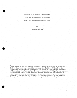 Gallant, A.R.On the Bias in Flexible Functional Forms and An Essentially Unbiased Form: The Fourier Functional Form."