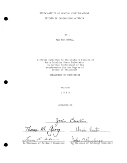 Corral, Ada R.; (1980)Repeatability of Spatial Configurations Defined By Interaction Matrices."