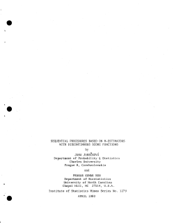 Jureckova, J. and Sen, P. K.; (1980)Sequential Procedures Based on M-Estimators with Discontinuous Score Functions."