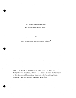 Burguete, J.F. and Gallant, A.R.The Method of Moments with Nonlinear Statistical Models."