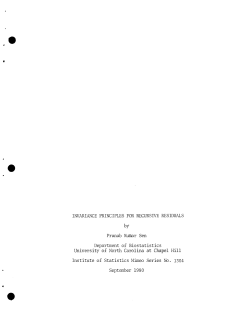Sen, P.K.; (1980)Invariance Principles for Recursive Residuals."