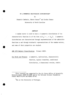 Cambanis, S., Keener, Robert, and Simons, GOn alpha-Symmetric Multivariate Distributions."
