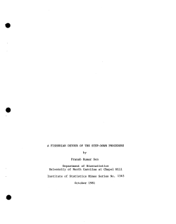 Sen, P. K.; (1981)A Fisherian Detour of the Step-Down Procedure."
