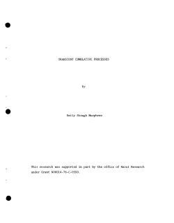 Murphree, E. S.Transient Cumulative Processes."