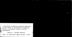Herrera, Hector S. P.A Per-Plant Covariance Analysis Approach in the Study of the Effects of Missing Plants on Adjacent Plants in Field Experiments."