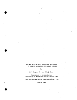 Sawyer, J.W., Jr. and Read, K.L.Q.; (1982)Estimating Nonlinear Functional Relations by Maximum Likelihood and Least Squares."