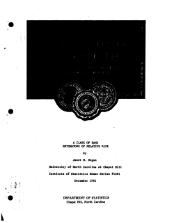 Begun, Janet M.; (1981)A Class of Rank Estimators of Relative Risk."