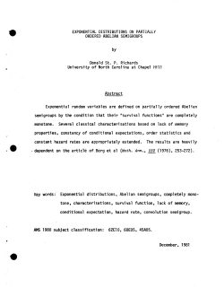 Richards, Donald St. P.; (1981)Exponential Distributions on Partially Ordered Abelian Semigroups."
