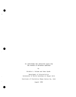 Salama, Ibrahim A. and Quade, Dana; (1982).On Justifying the Intuitive Basis for Method of Weighted Rankings."