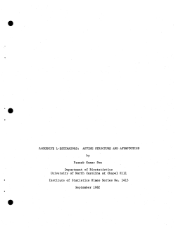 Sen, Pranab Kumar; (1982).Jackknife L-Estimators: Affine Structure and Asymptotics."