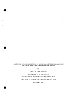 Christiansen, David H.; (1982).Algorithms for the Generation of Design and Definitional Matrices in Linear Models for Crossed-Factor Designs."